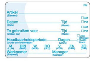 DayMark - Volledig oplosbare stickers