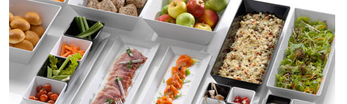 Melamine buffetschalen sfeer