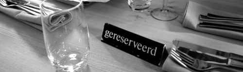 Bordje gereseveerd