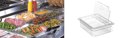 Gastronormbak inzetbak GN gastronorm Cambro Camwear 20CWLN Food Pan Polycarbonate polycarbonaat