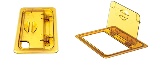 Deksels t.b.v. gastronormbakken Hot-Pan (amber)