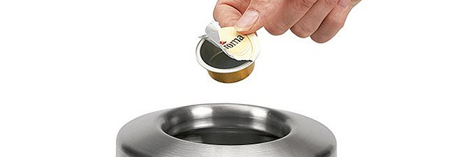 Vergaderservice afvalbakje