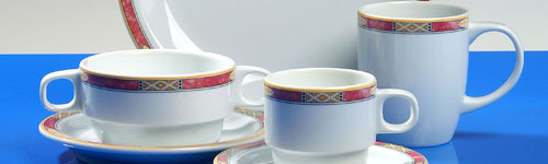 Nova hotelporselein Nordika Egypto Red sfeer