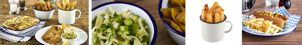 Banner emaille servies