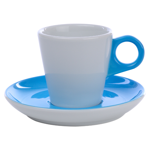 Koffiekop color me hotelporselein kleur ocean blue