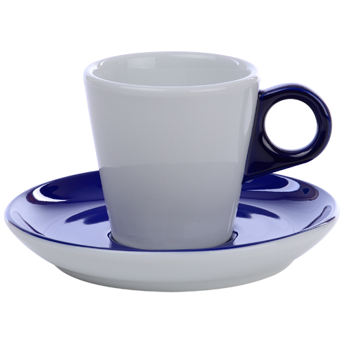 Koffiekop color me hotelporselein kleur kobalt blauw