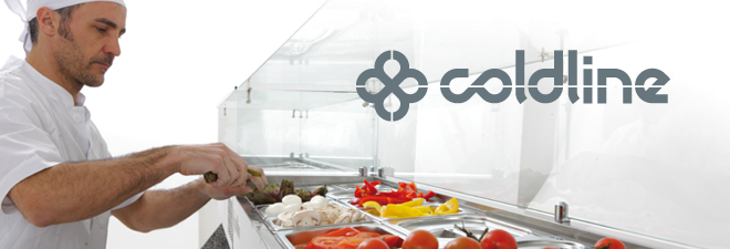 Coldline saladières met koelvitrines