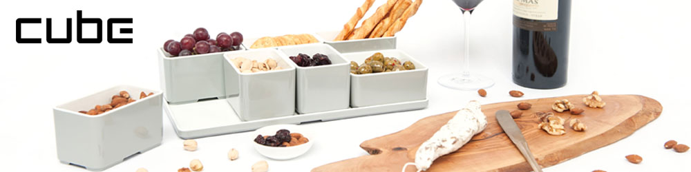 Cube organizer melamine lichtgrijs banner