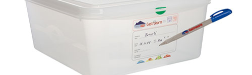 Voedseldozen gastronorm Hermeticos HACCP impressie