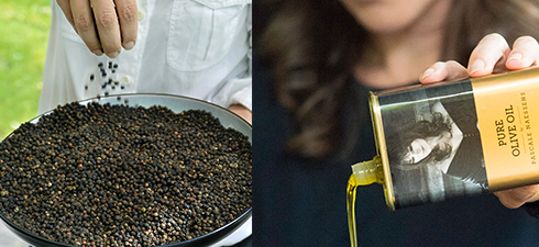 Kruiden, specerijen en olijfolie