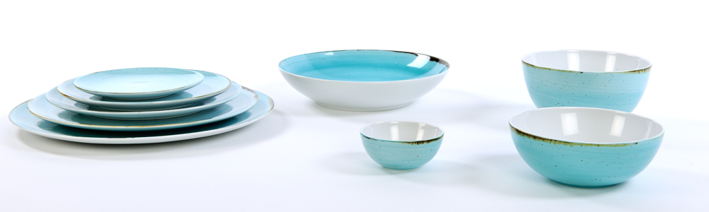 Saturno Nature Blue Nova hotelporselein sfeer