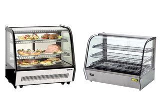 Verwarmde en gekoelde vitrines