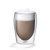 Dubbelwandig glas cappuccino flame