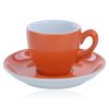 espressokop en schotel model pisa orange mix match