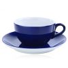 cappuccionokop en schotel model roma kobalt blauw mix match