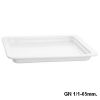 Gastronormschaal porselein 1-1 65mm. diep