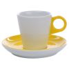 Koffiekop color me hotelporselein kleur geel