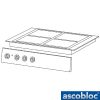 Ascobloc Integraline IEH 500 GastO inbouw keramische kookplaat herde elektro glaskeramik kochplatte logo