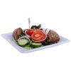 Melamine bord vierkant Global kleur wit