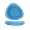 schaal driehoekig 18-5cm churchill stonecast cornflower blue SCFSTRB71