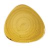 bord driehoekig 31-1cm churchill stonecast mustard seed yellow SMSSTR121