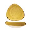 schaal driehoekig 23-5cm churchill stonecast mustard seed yellow SMSSTRB91