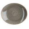bord ovaal 19-2cm churchill stonecast peppercorn grey SPGSOP71