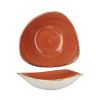 schaal driehoekig 23-5cm churchill stonecast spiced orange SSOSTRB91