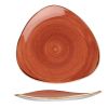 bord driehoekig 26-5cm churchill stonecast spiced orange SSOSTR101