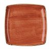 bord diep vierkant 26-8cm churchill stonecast spiced orange SSOSDS101