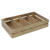 Snoepdisplay 4-vaks hout 1-1GN old Look Food Safe
