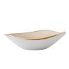 schaal driehoekig 23-5cm churchill stonecast nutmeg cream SNMSTRB91