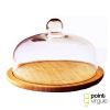 Kaasplank Point Virgule 30cm glas bamboo PV-BAM-1104