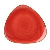 bord driehoekig 31-1cm churchill stonecast berry-red SBRSTR121