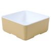 Melamine bakje vierkant laag Cube champagne