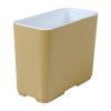 Melamine bakje rechthoekig hoog Cube champagne