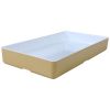 Melamine bak 1-3GN rechthoekig laag Cube champagne