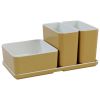 Cube organizer set5 kleur champagne melamine