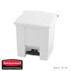 Rubbermaid step on classic afvalcontainer wit 30liter