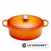 Le Creuset braadpan ovaal oranje