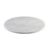 Plateau rond diam 33cm wit marmer