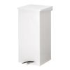 Afvalbak Carro-kick aluminium met pedaal gedempt deksel wit 45 of 55 of 110ltr