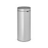 brabantia-touch-bin-30-liter-glans-staal-metallic-grey