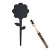 Krijtbordje Securit bloem silhoutte set 5 stuks met marker