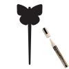Krijtbordje Securit vlinder silhoutte set 5 stuks met marker