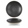 Coupeschaal-18.2CM-Stonecast-raw-black